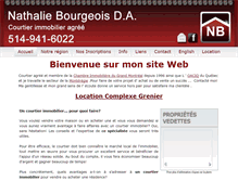 Tablet Screenshot of nathaliebourgeois.com